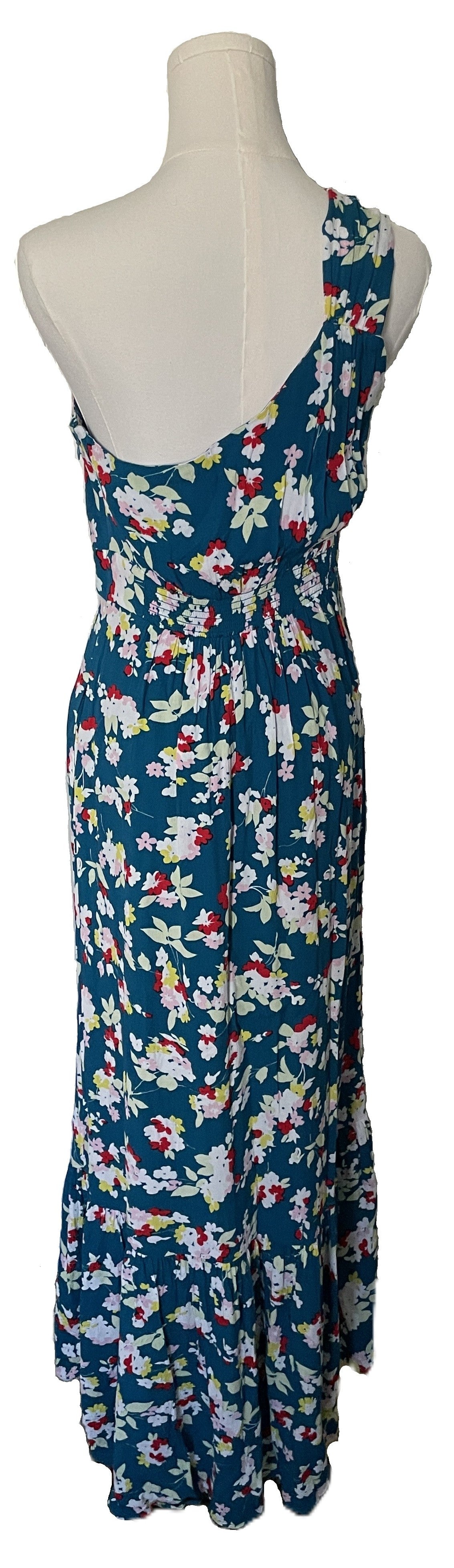 Anthropology Bouquet One Shoulder Maxi 