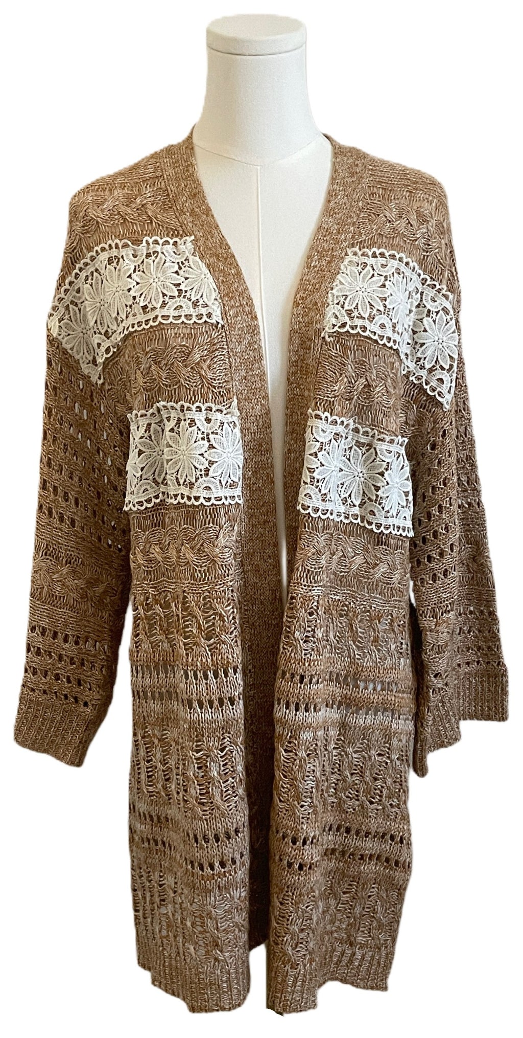 Flying Tomato Knit Lace Cardigan 