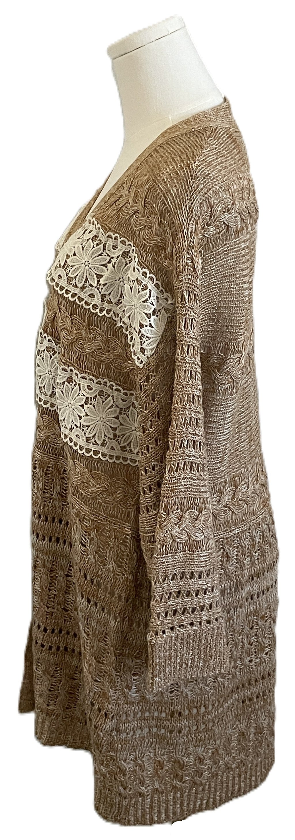 Flying Tomato Knit Lace Cardigan 