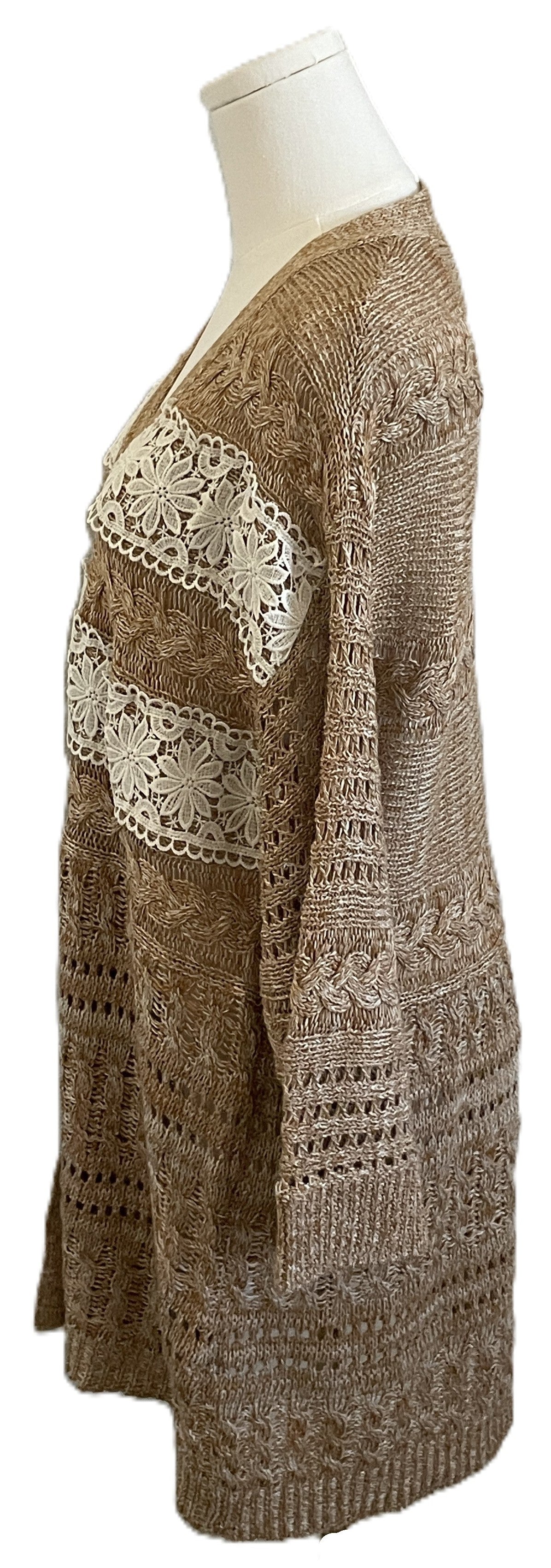 Flying Tomato Knit Lace Cardigan 