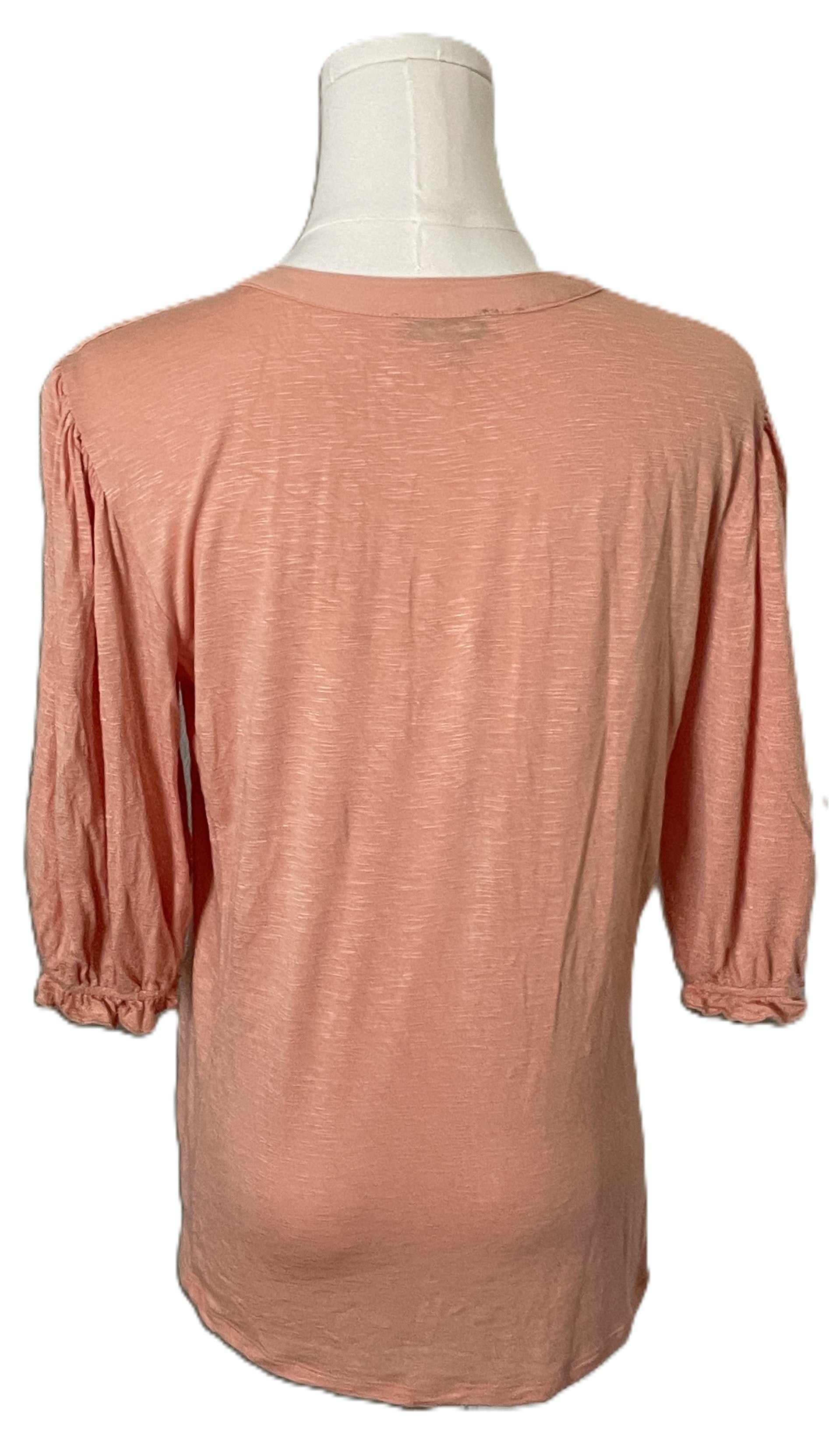 Democracy button down embroidered top 