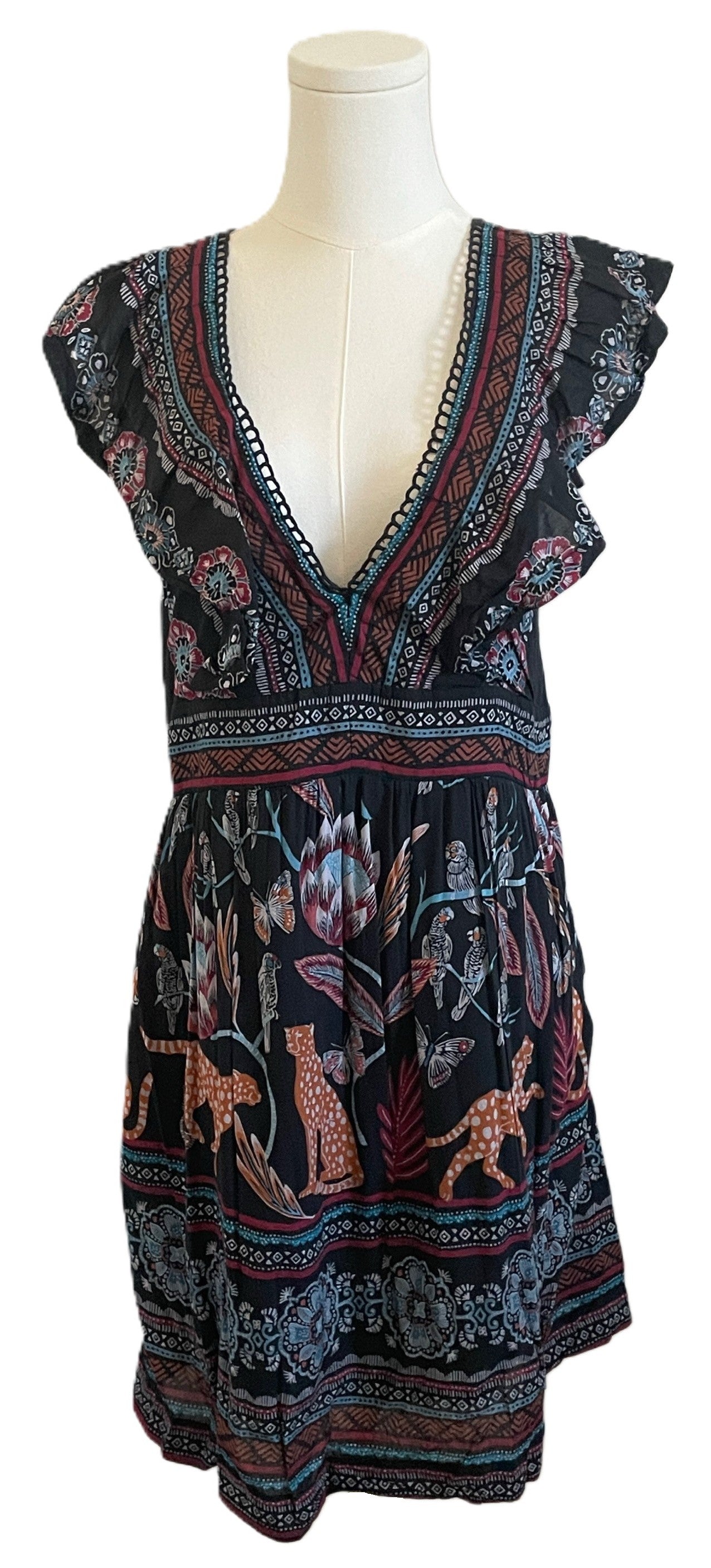 By Anthropologie patterned dress 
