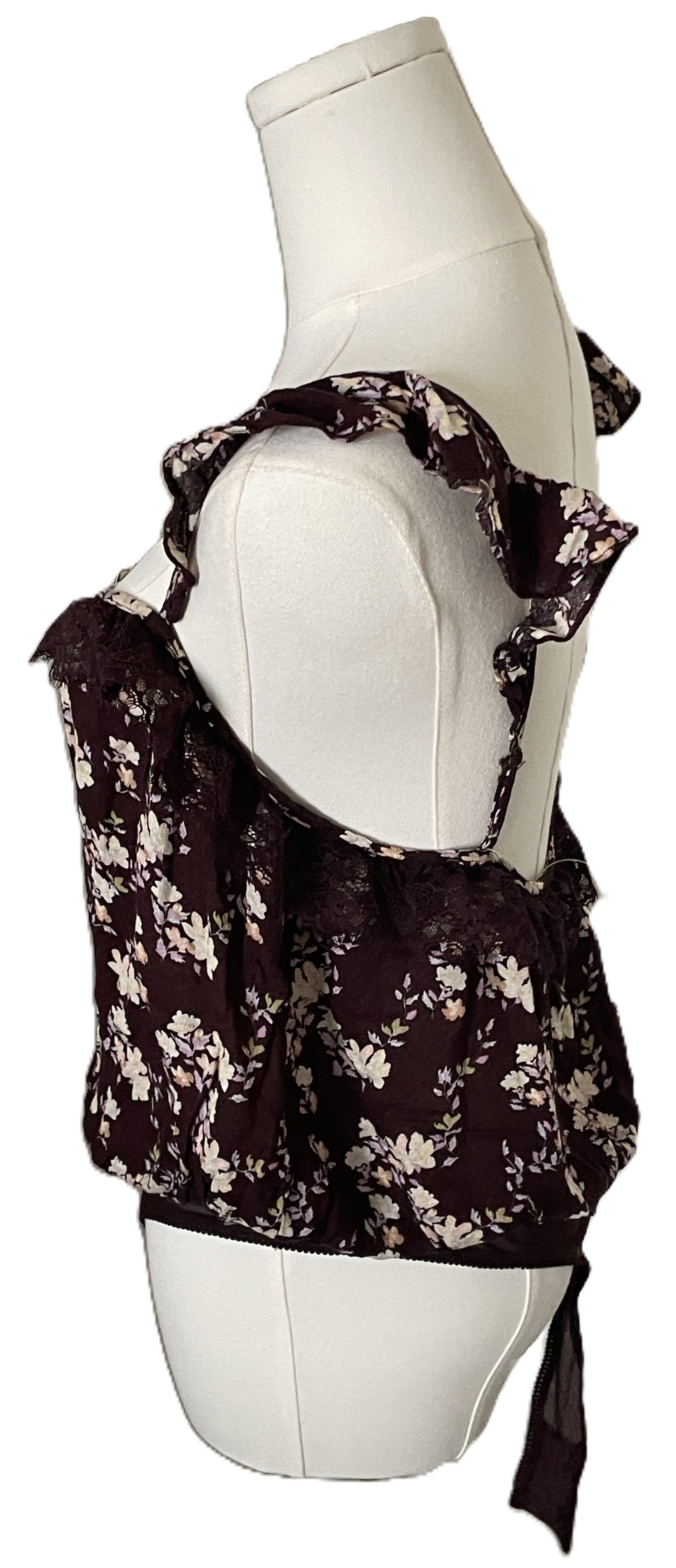 Intimately free people ruffle Lace body suit 