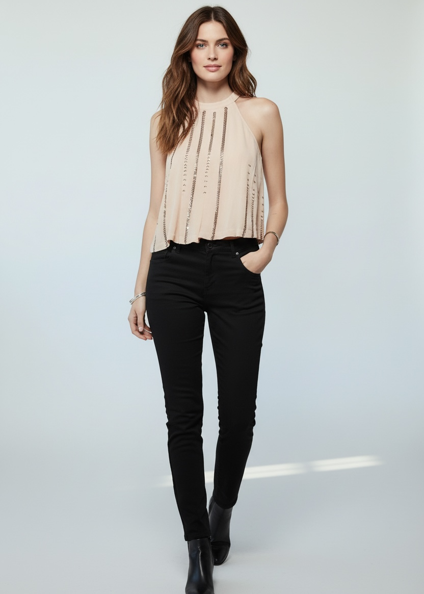 Free people Shimmer and shine tank top