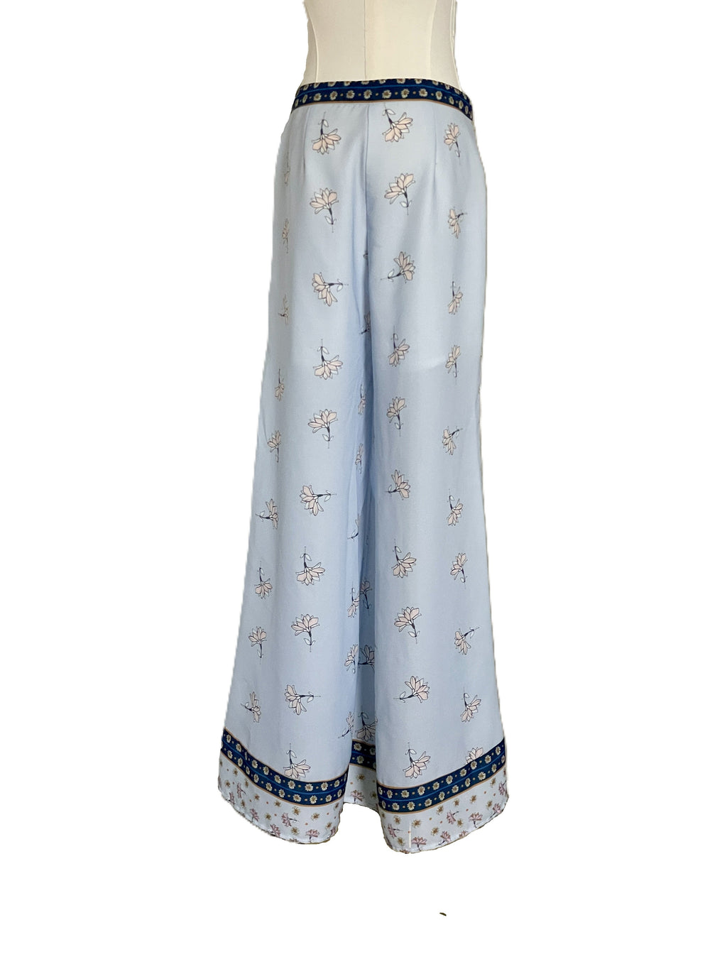 Endless Rose Border Lotus Wide leg Pants