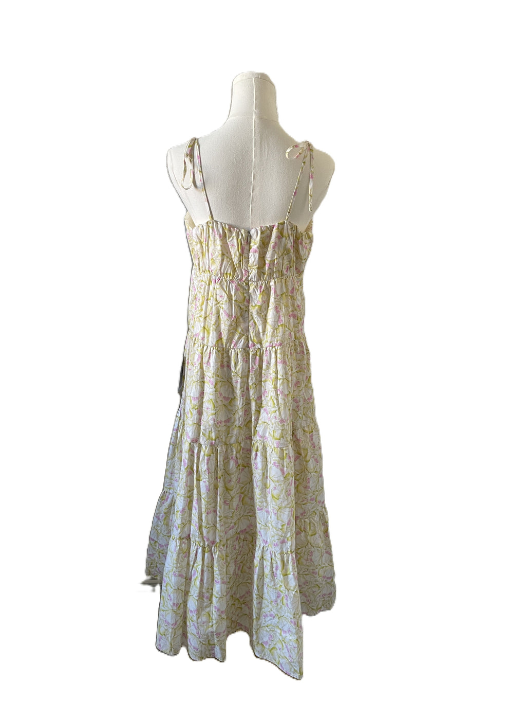 Floral Print Midi Dress -Back