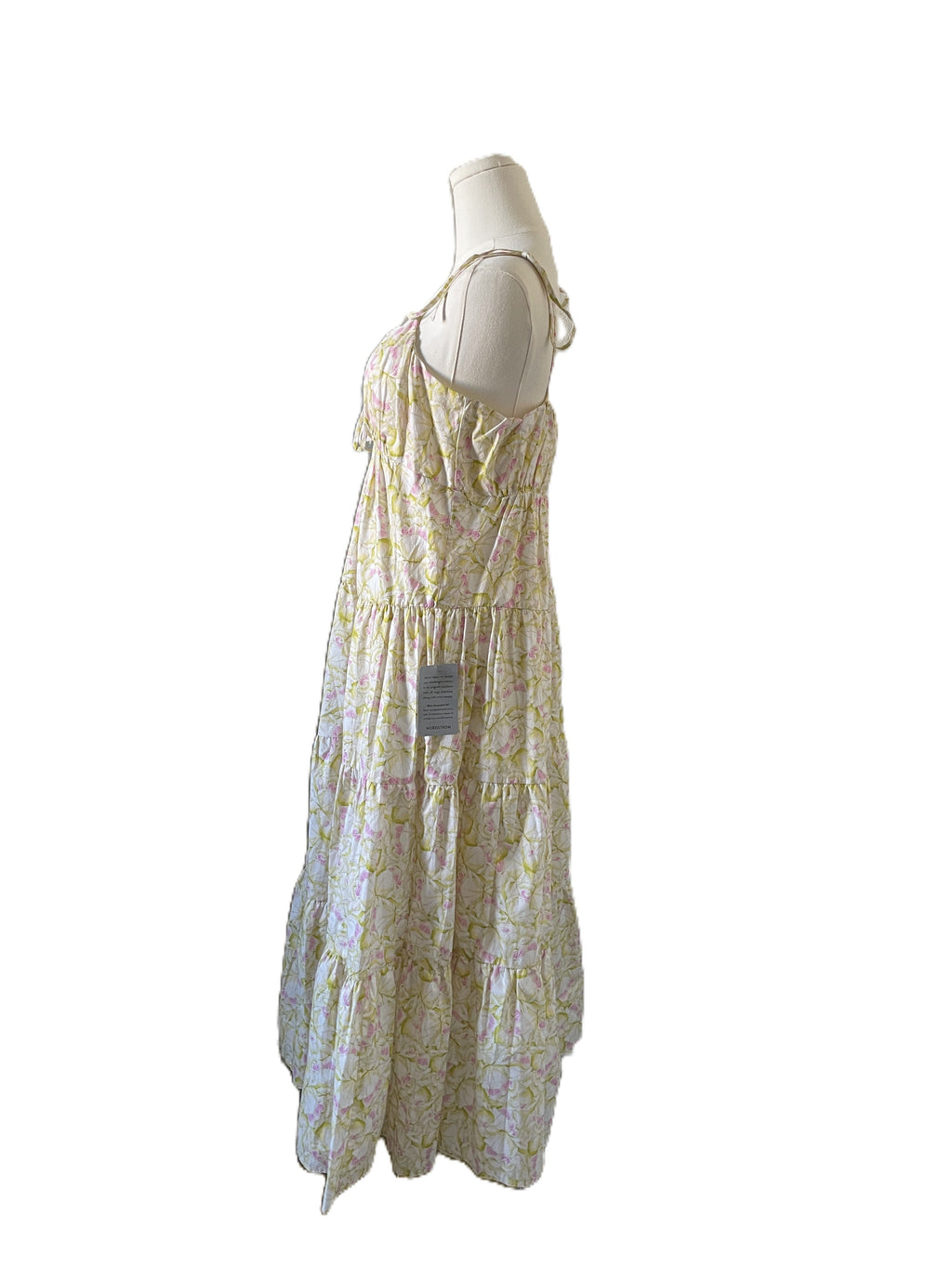 Floral Print Midi Dress - Side