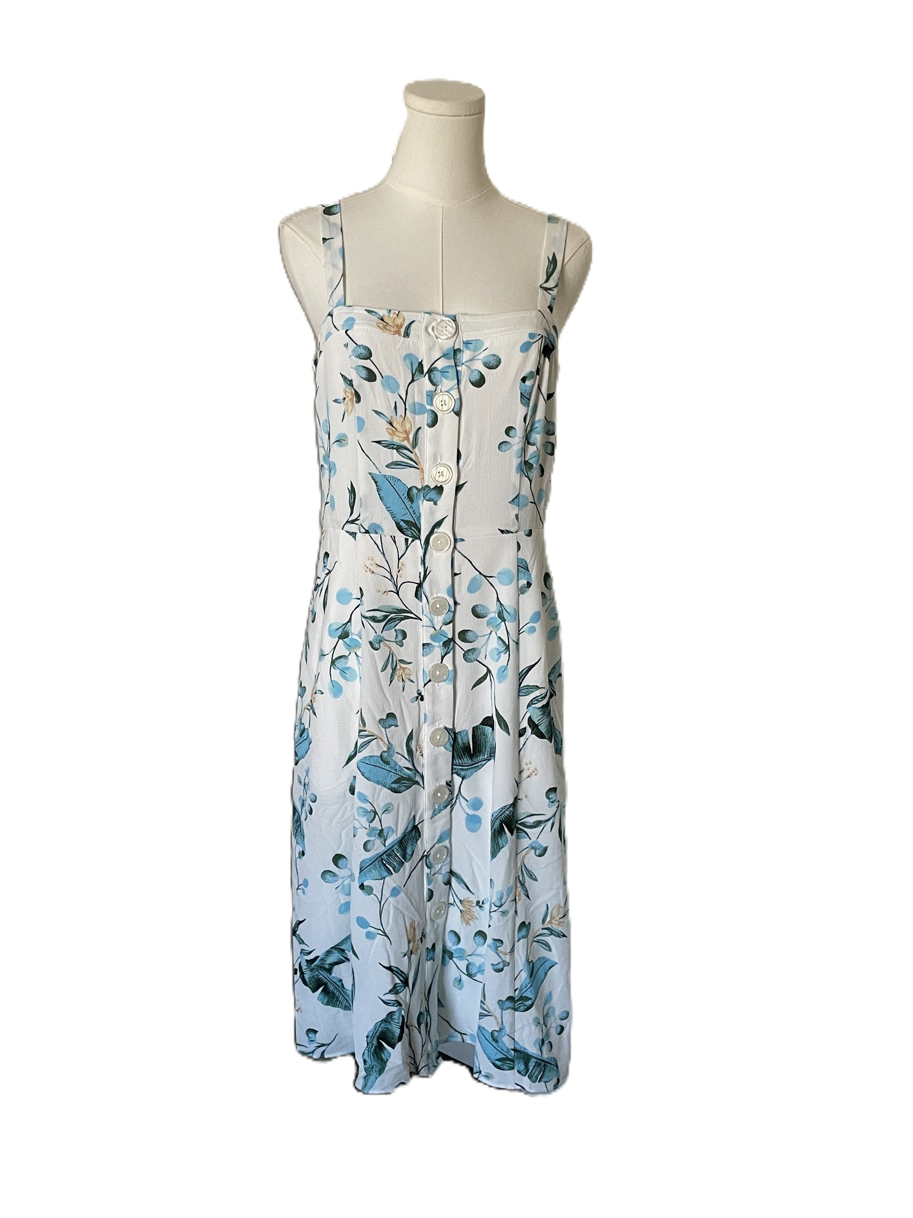 Knee Floral Midi Dress 