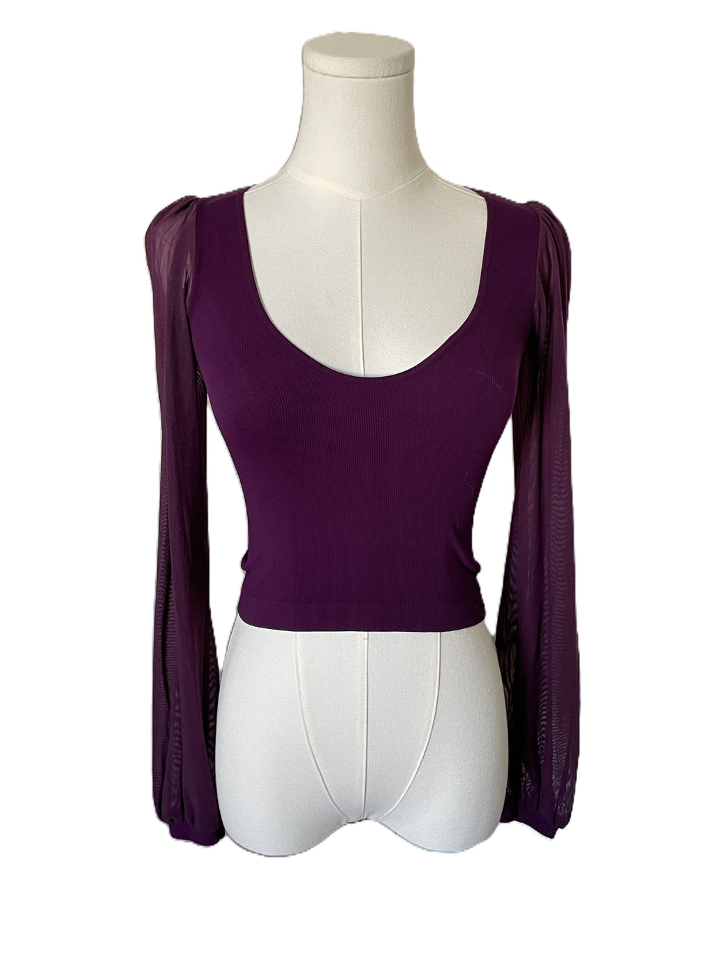 There you go cropped activewear mesh sleeves 