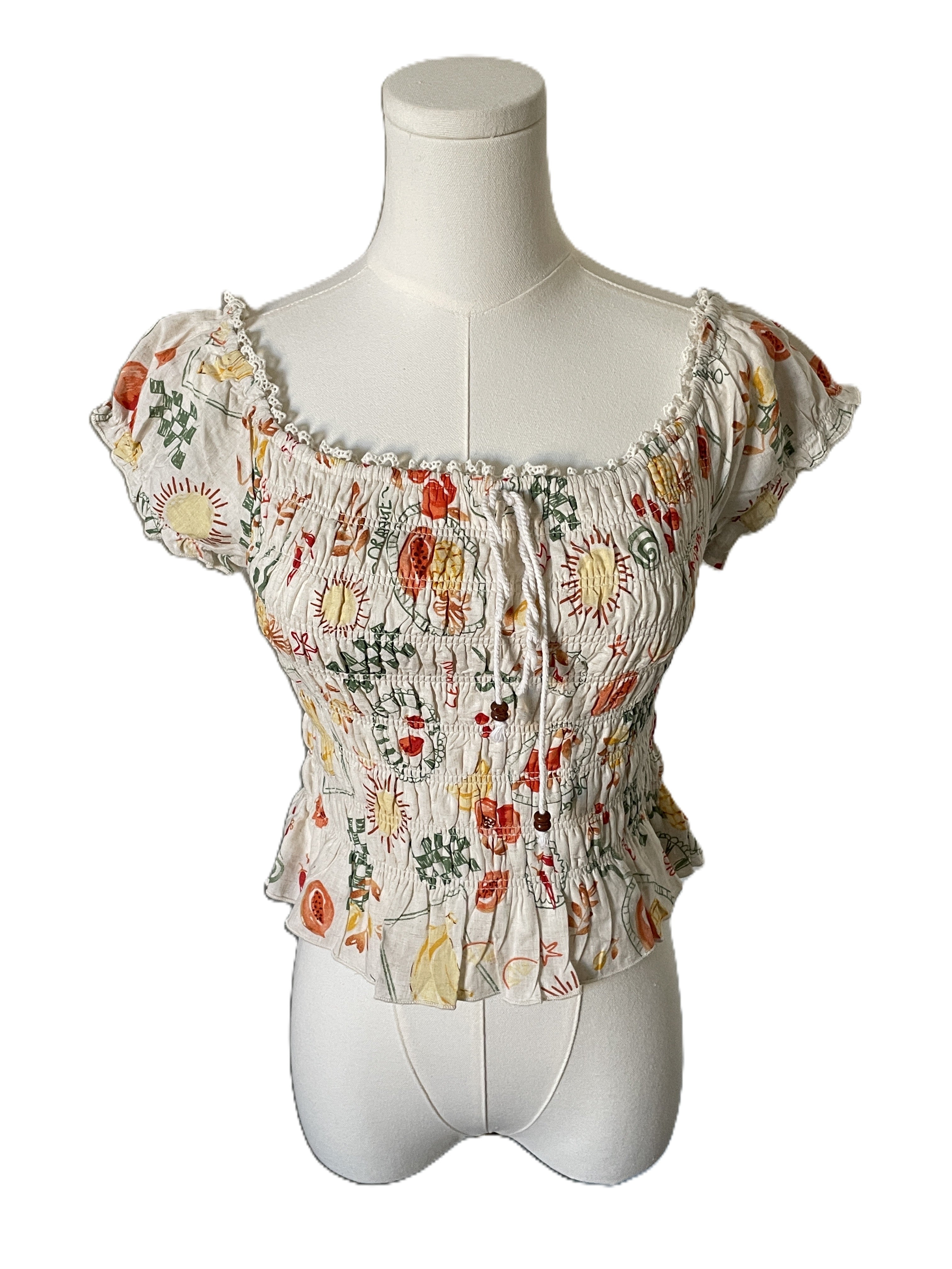 Costal Ruched Crop top