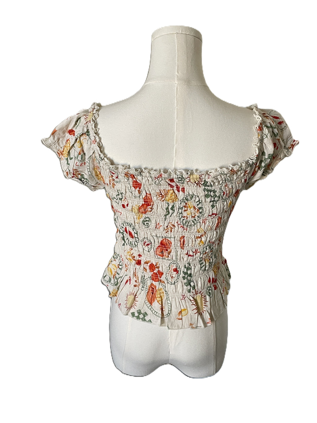 Kirious Ruched costal crop top