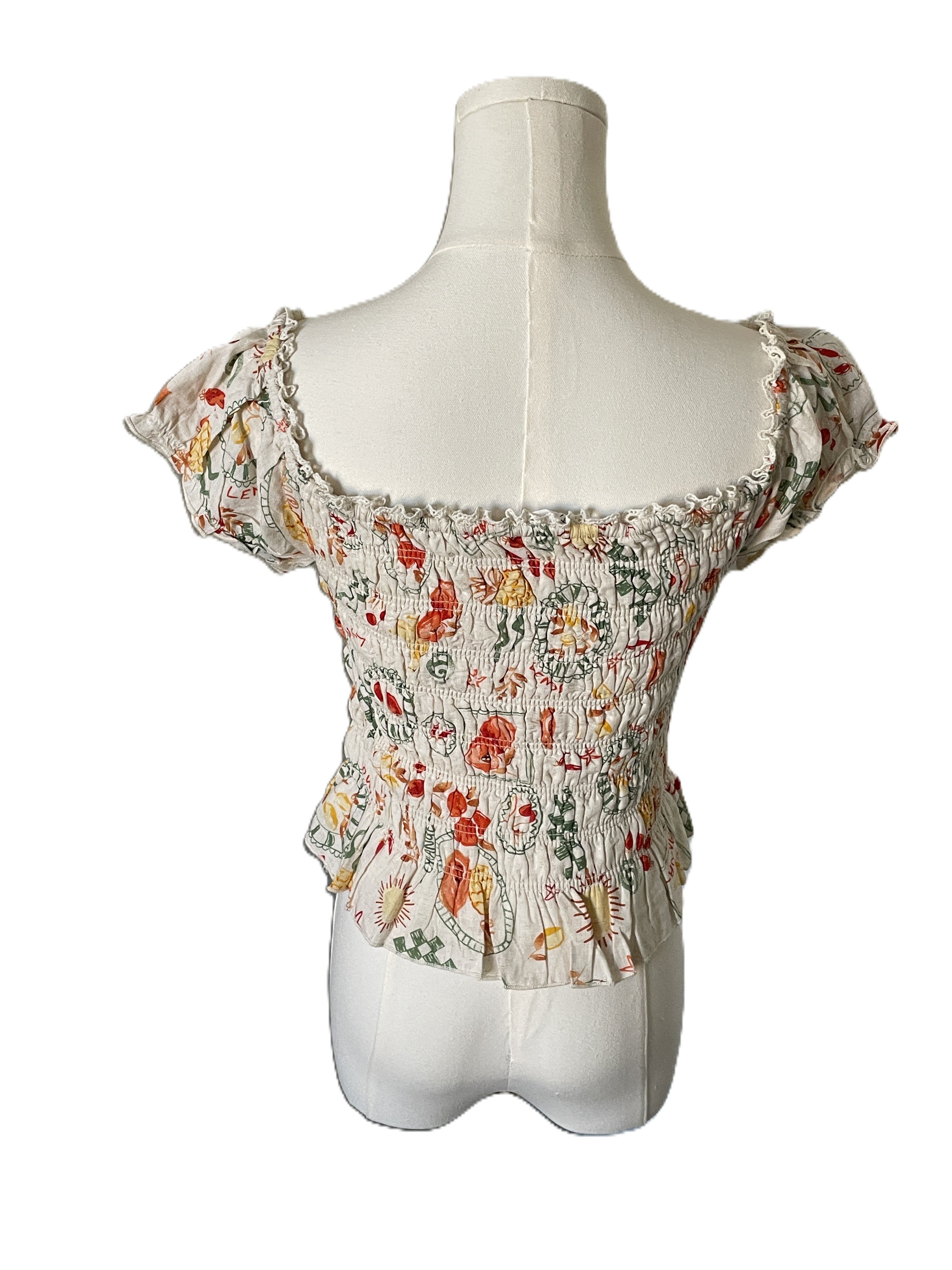 Kirious Ruched costal crop top