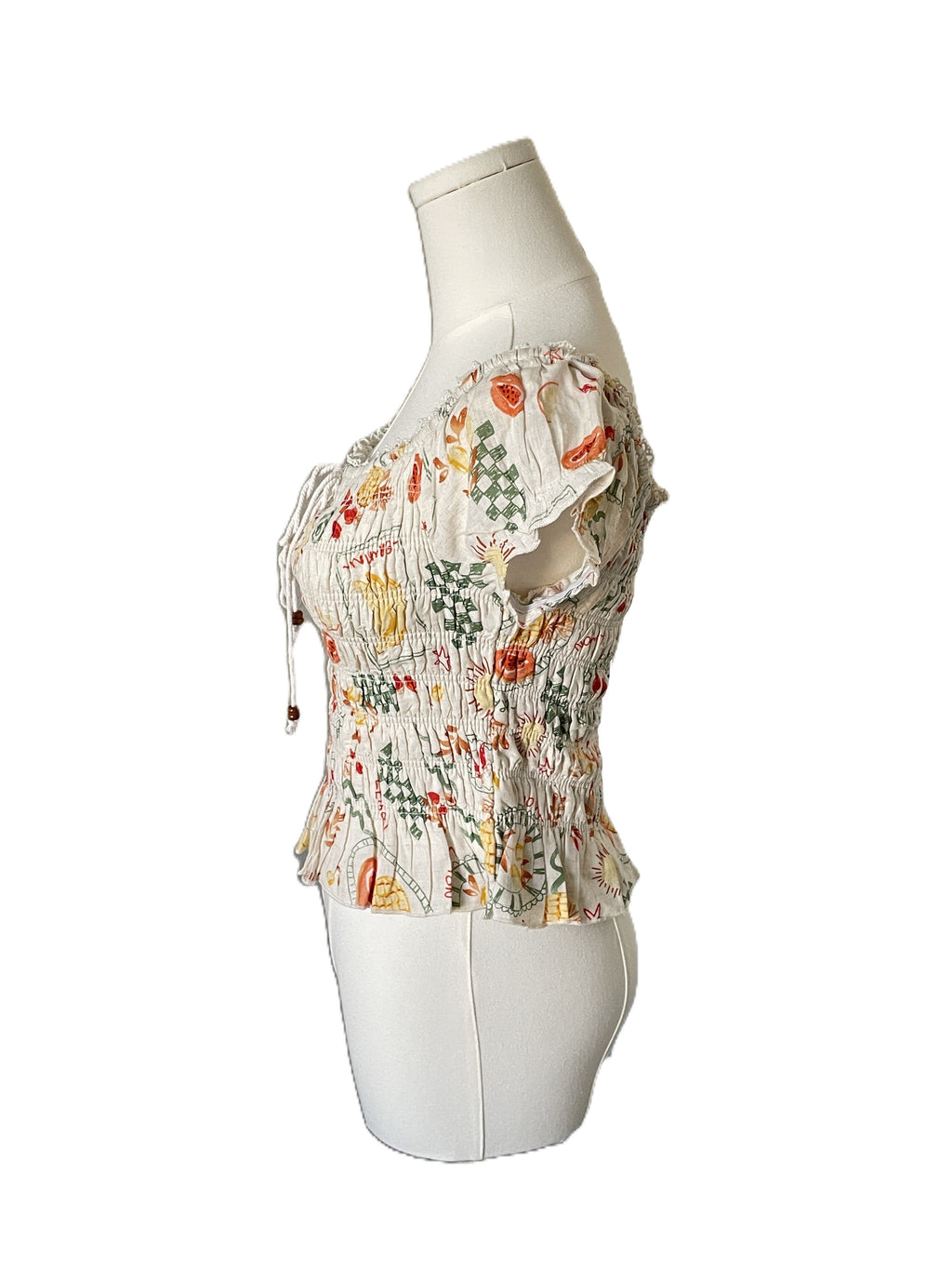 Kirious Ruched costal crop top