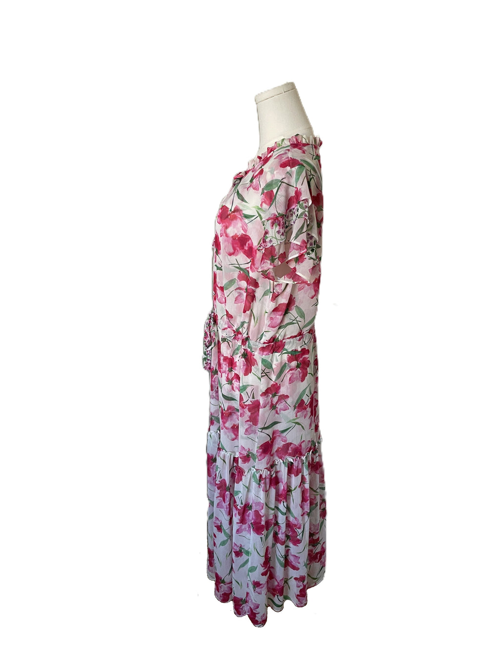 Misa Los Angeles Floral Midi Dress