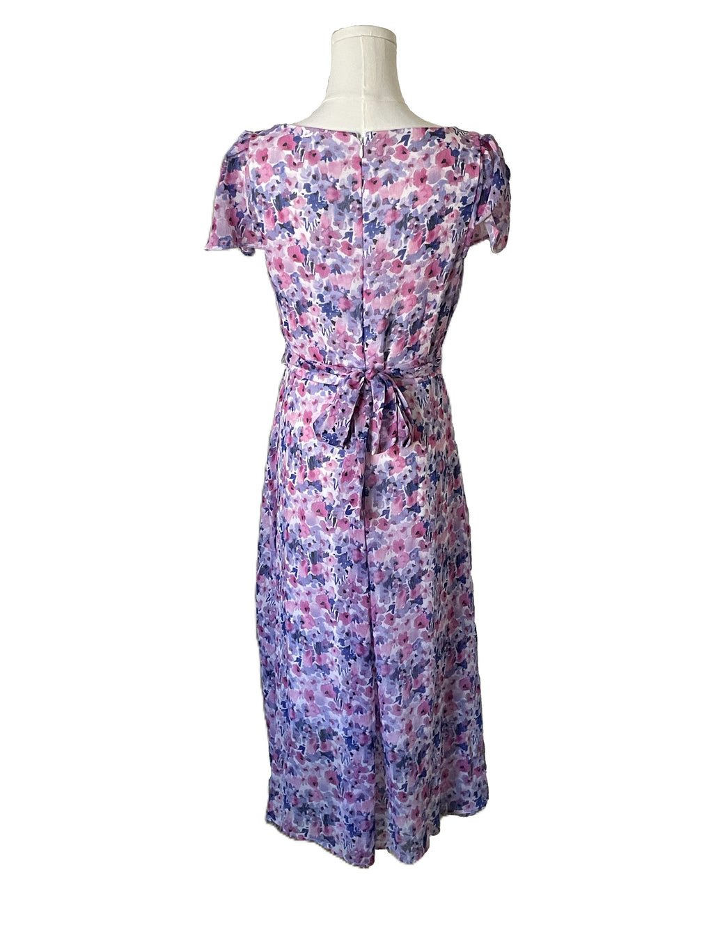 DKNY Floral wrap style dress