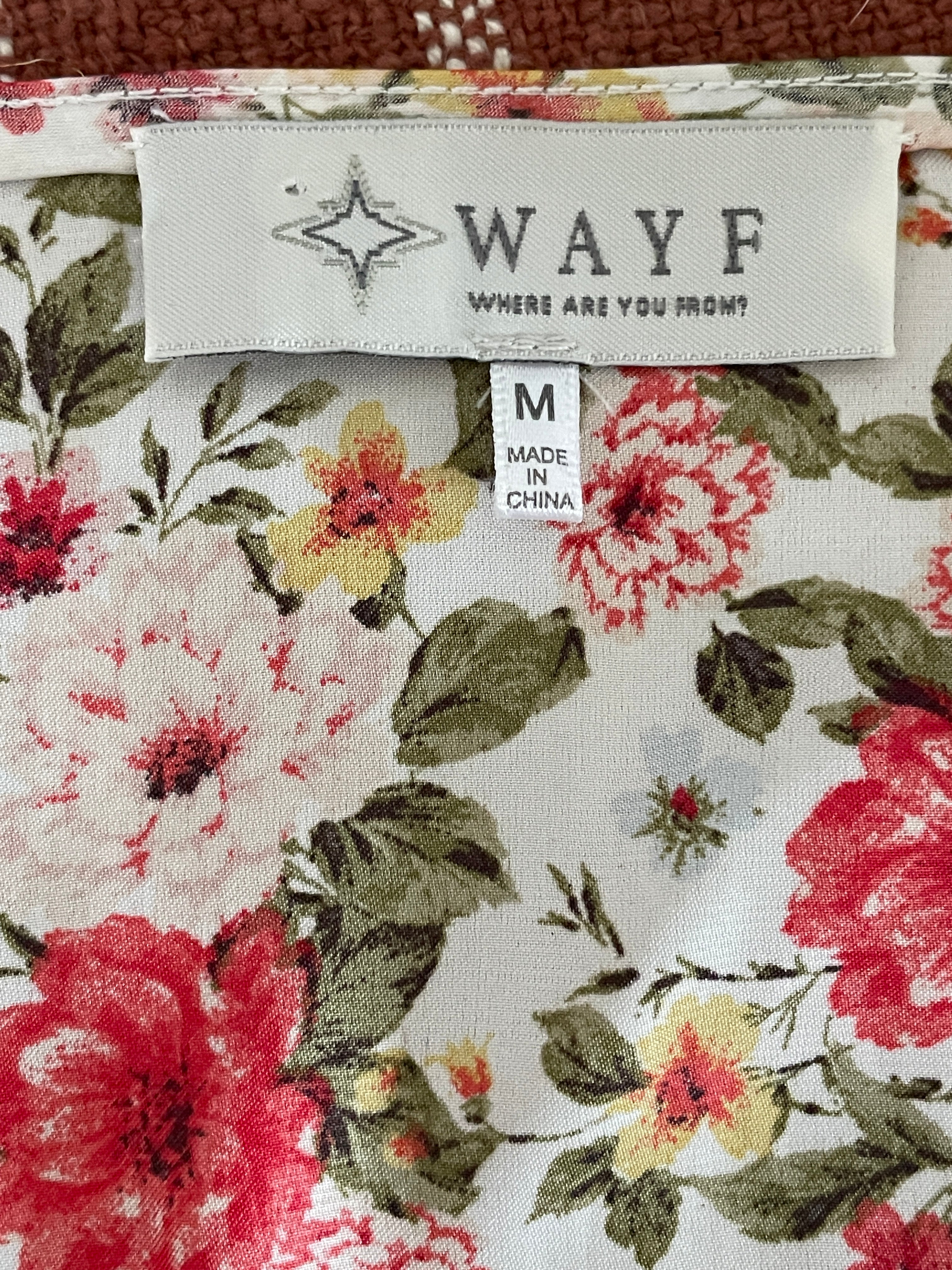 Wayf Long sleeve peplum blouse
