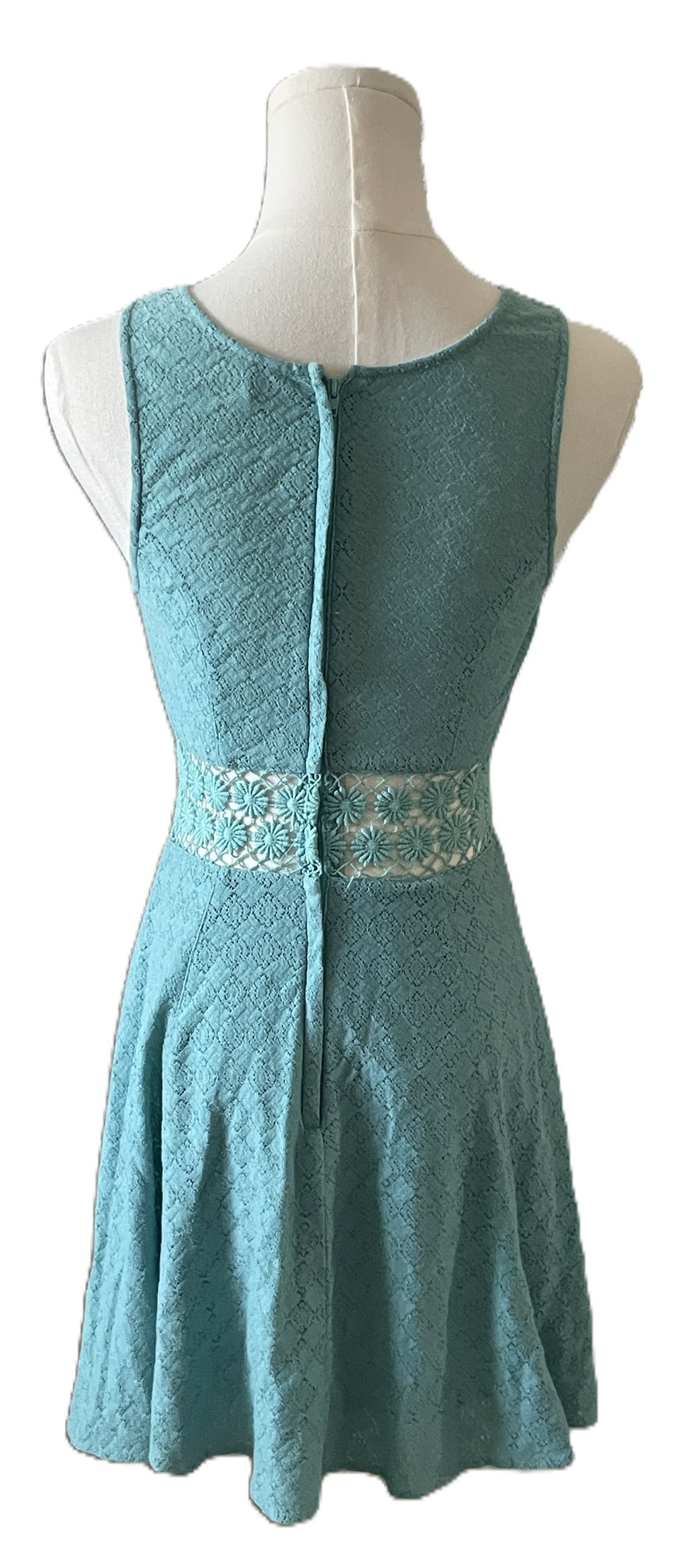 Free people Teal Daisy Floral Lace Dress