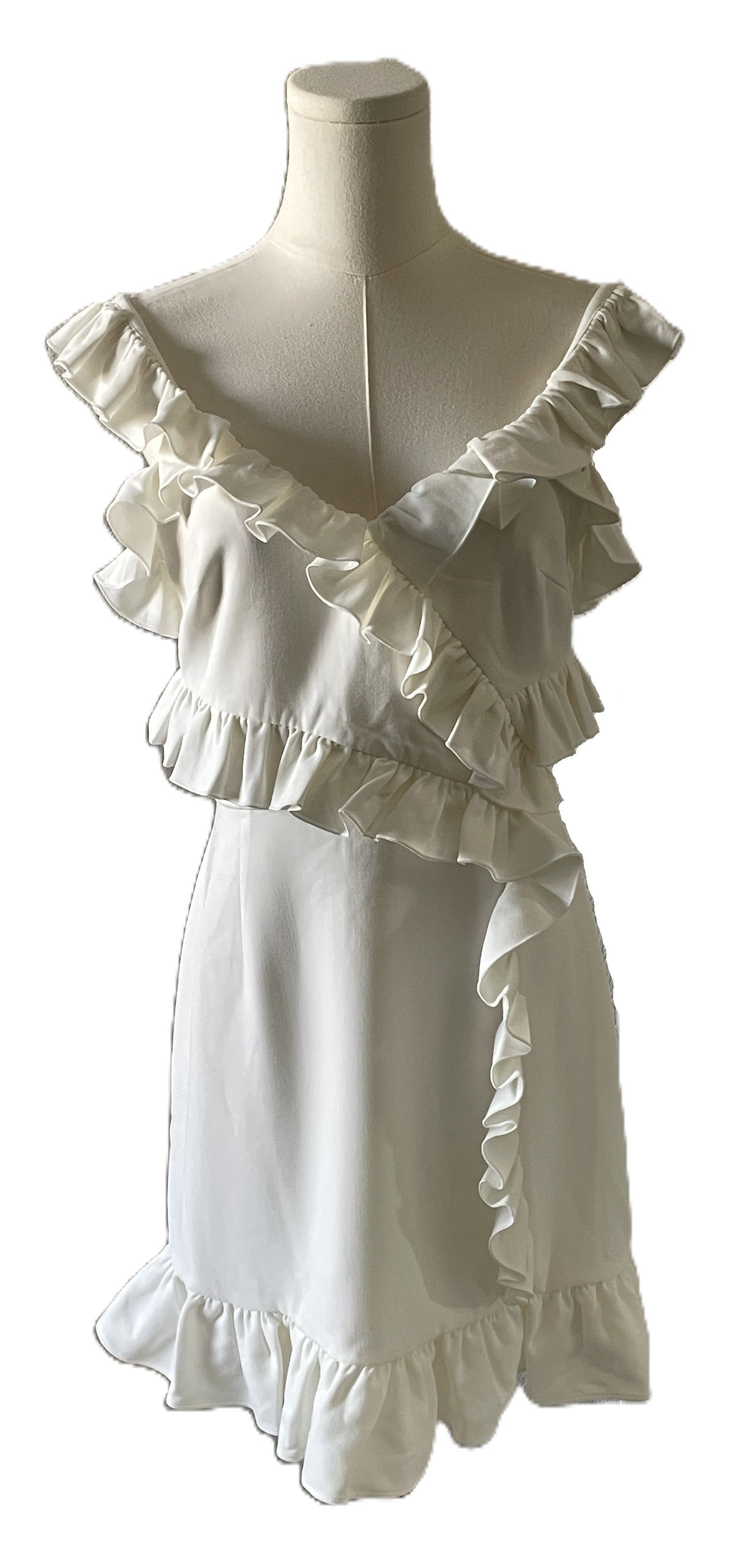 French Connection Whisper Frill Dress