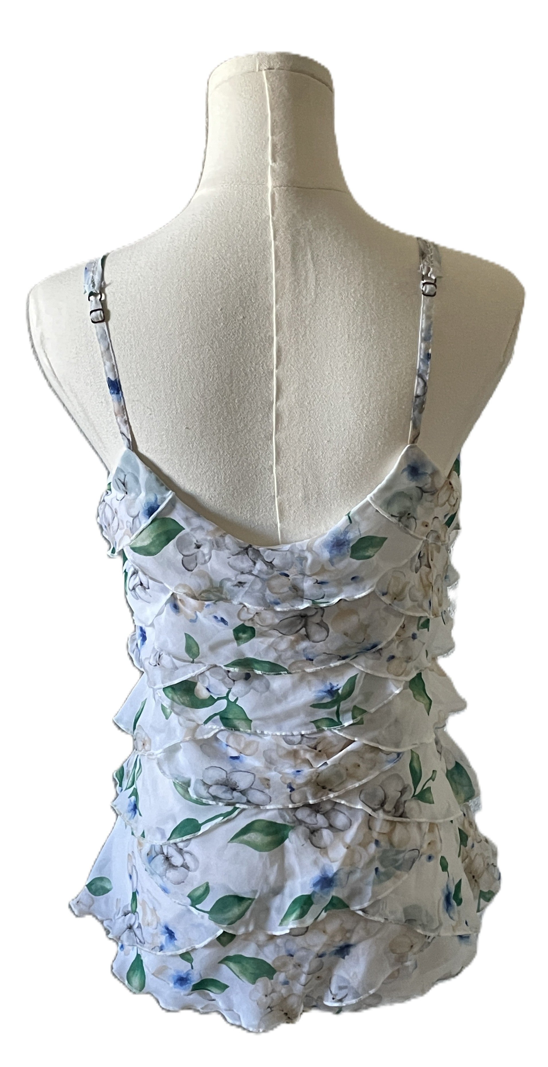 White House black Market floral print tank