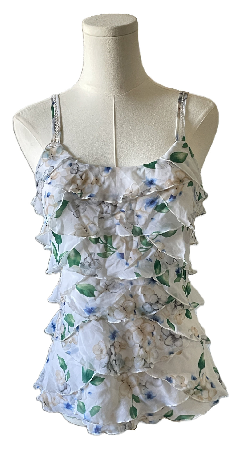 White House black Market floral print tank