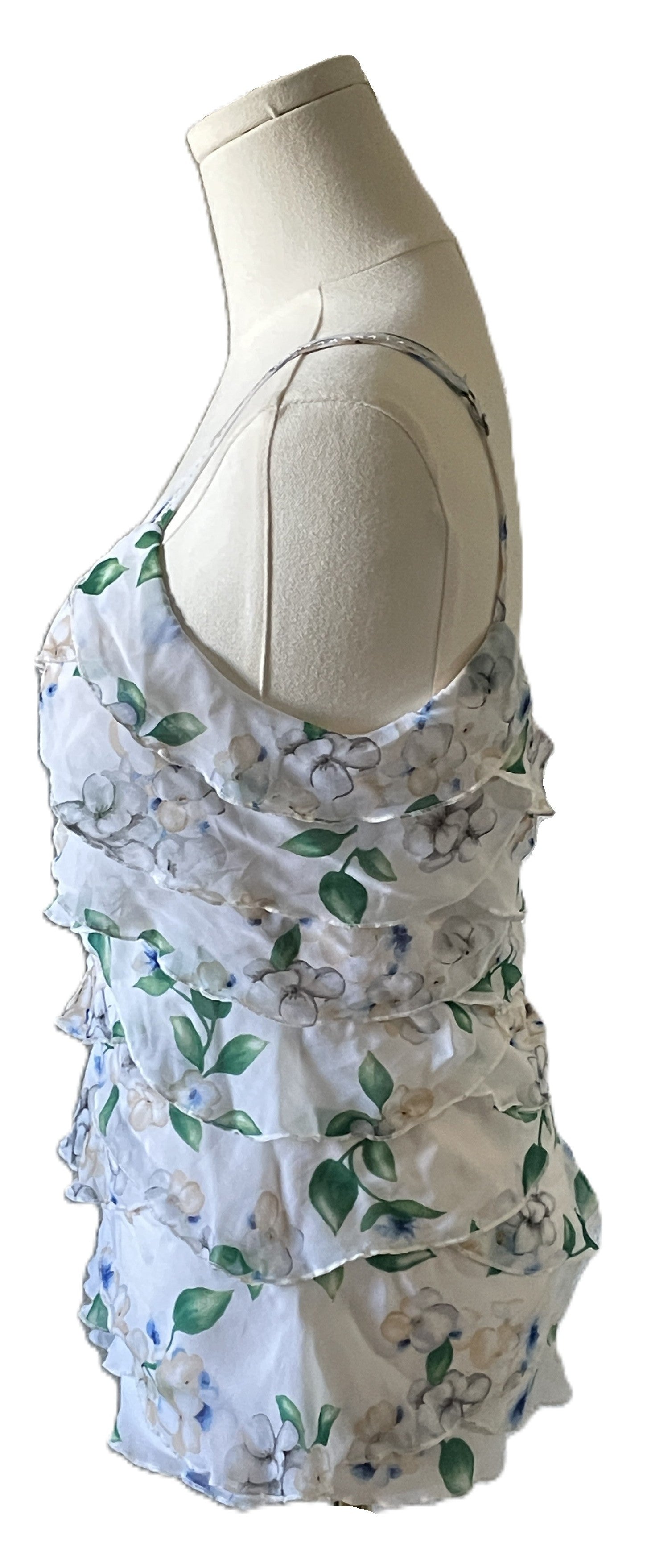 White House black Market floral print tank