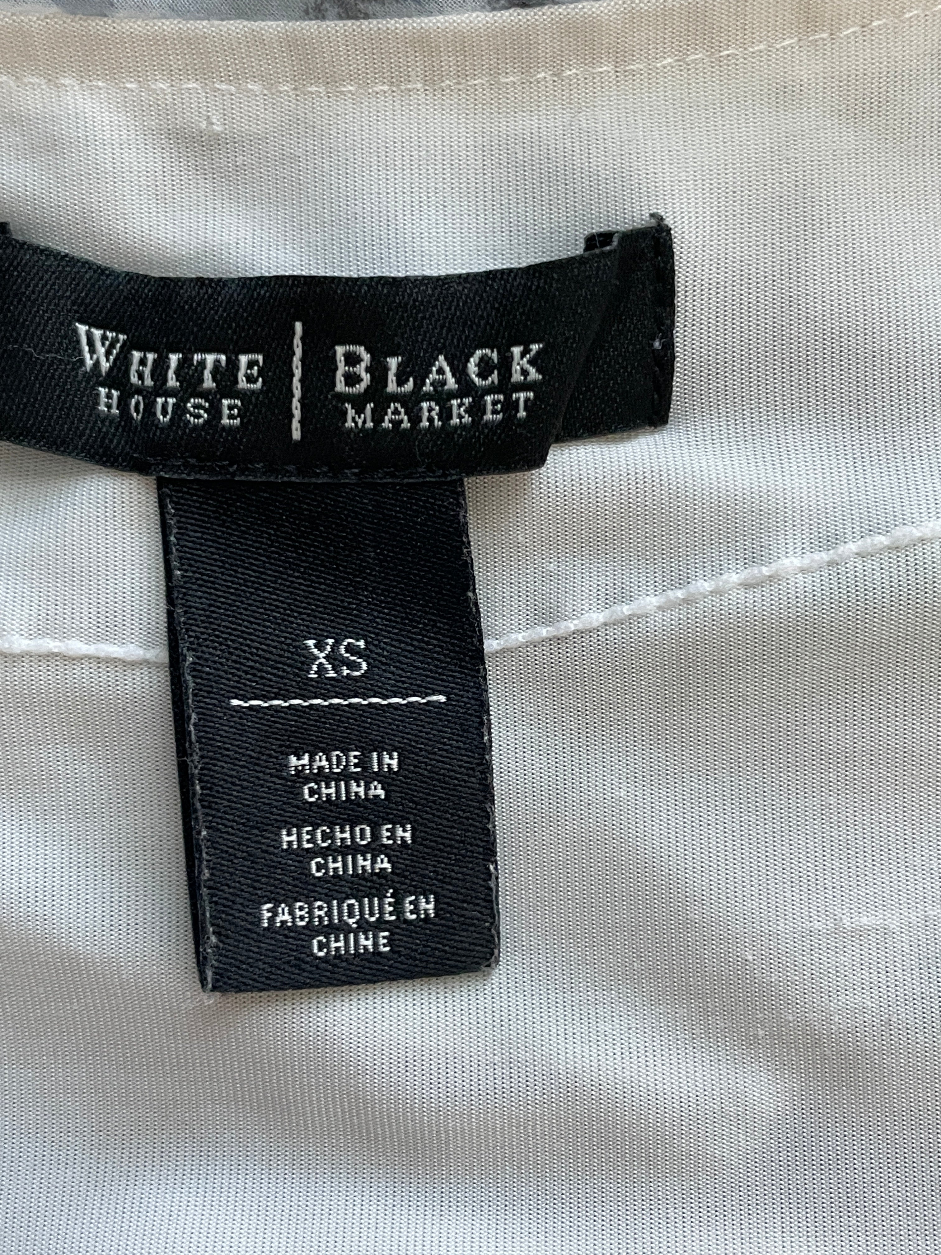 White House black Market floral print tank