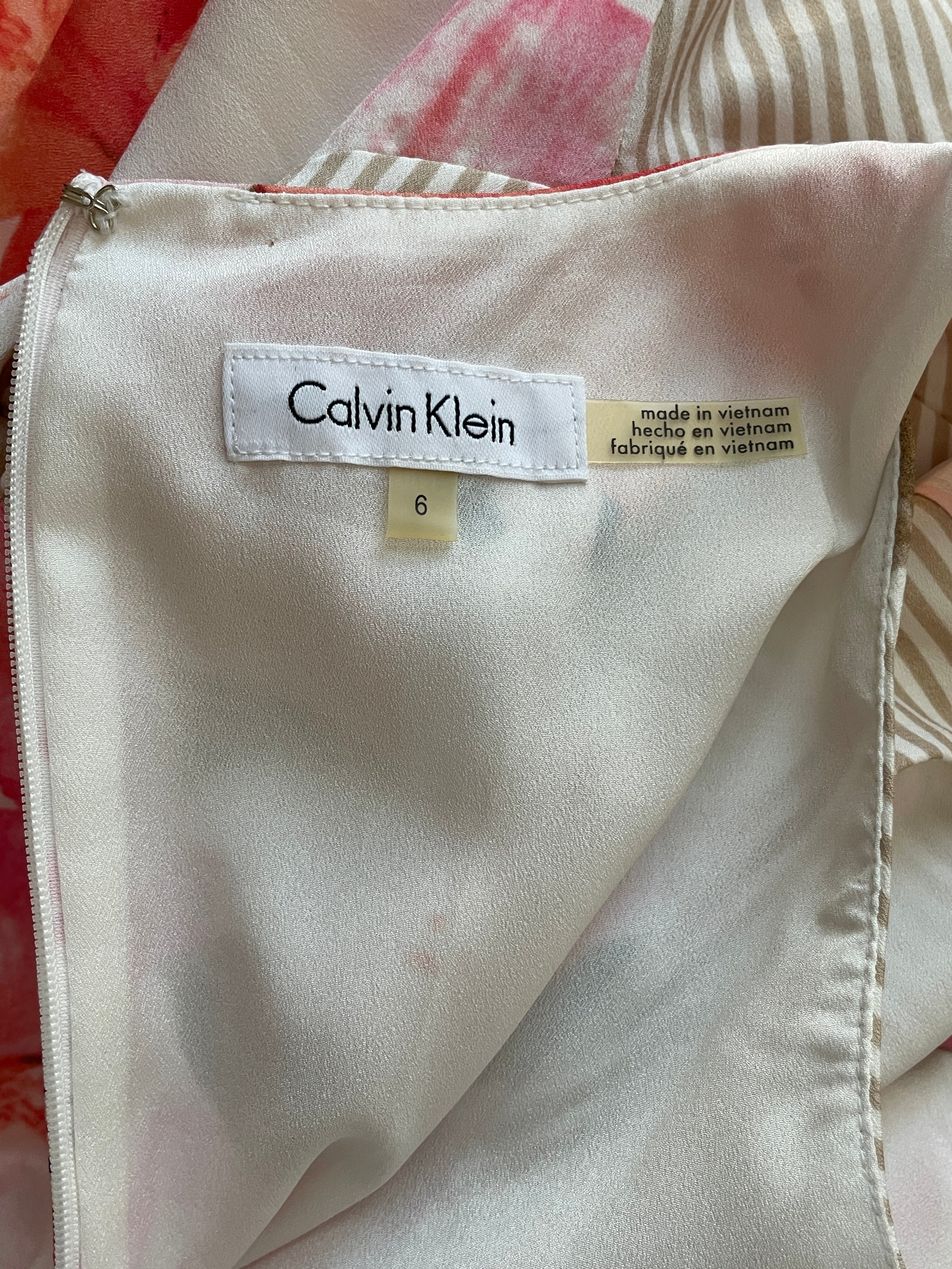 Calvin Klein Floral Print Dress