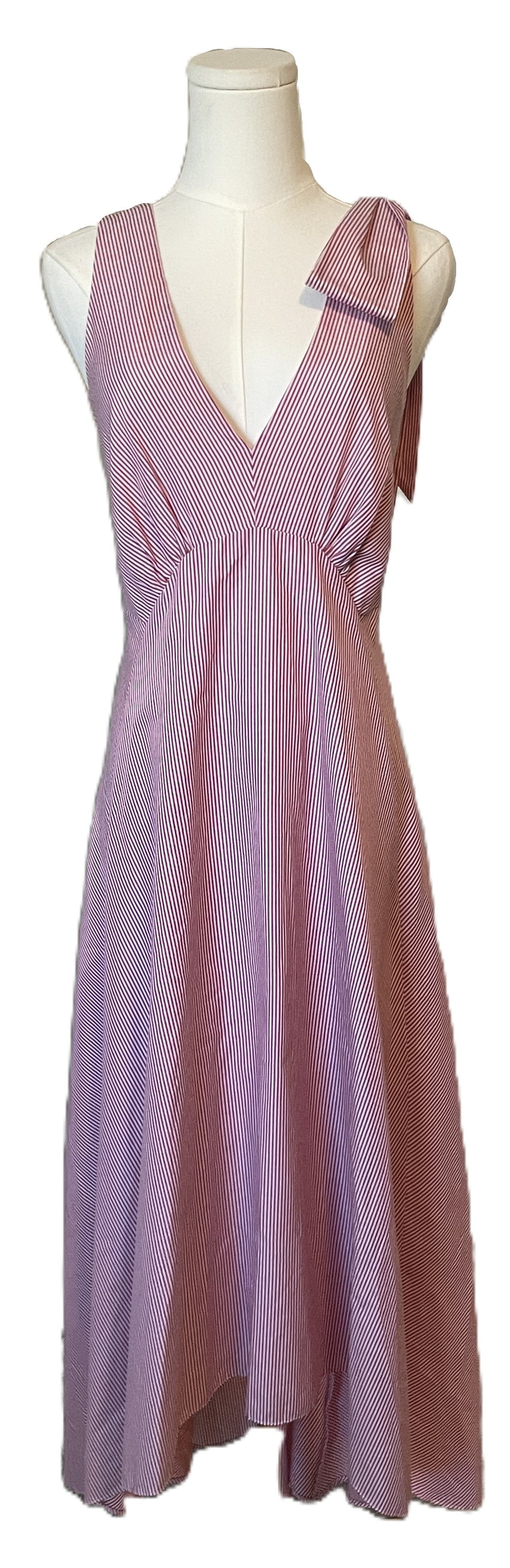 Nicole Miller New York Bow Detailed Hi-Lo Dresss