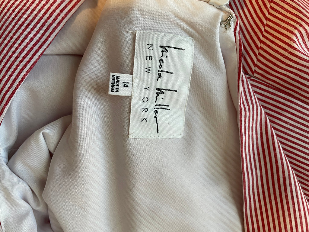 Nicole Miller New York Bow Detailed Hi-Lo Dresss