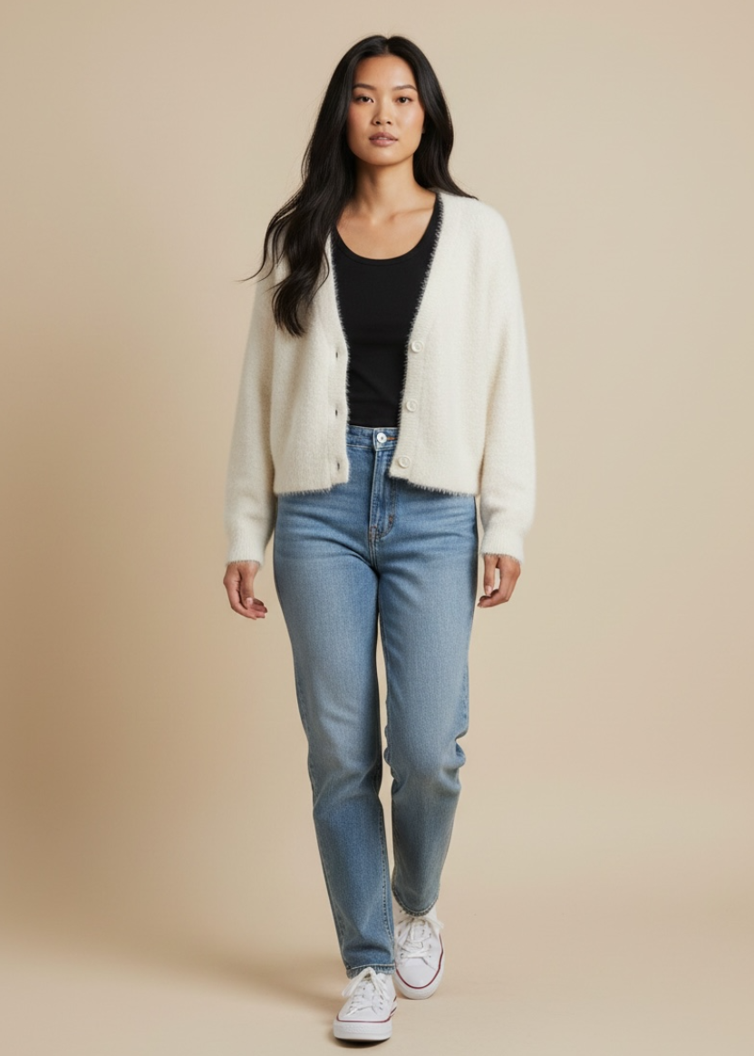 Aerie Fuzzy Cardigan