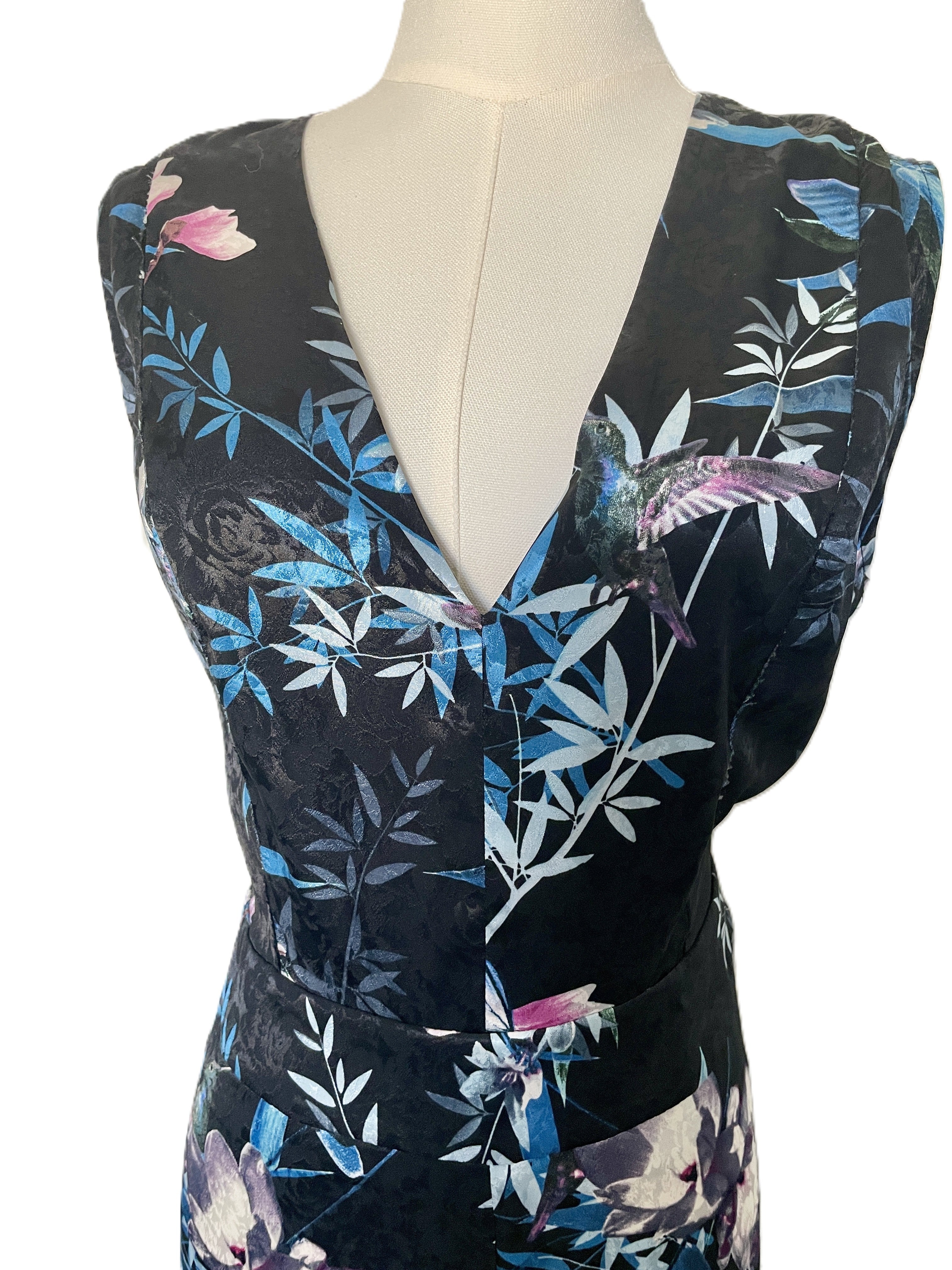 Lipsy London Tropical Paradise Satin Jumpsuit